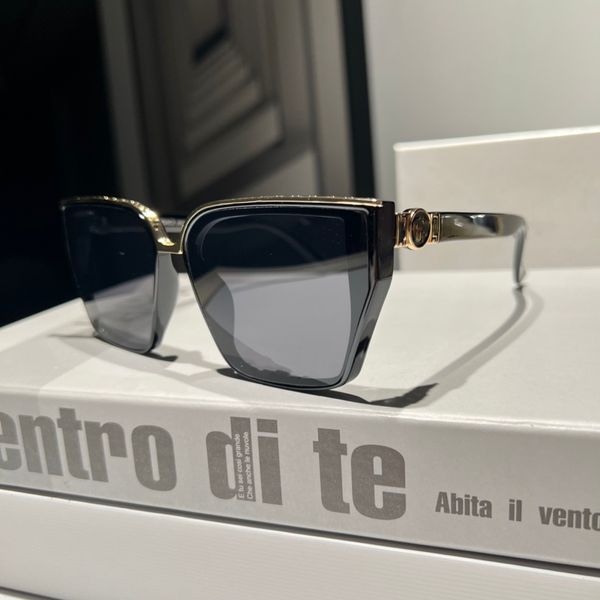 

luxury fashion summer sunglasses for men women style anti-ultraviolet retro plate plank frame fashion eyeglasses random box, White;black