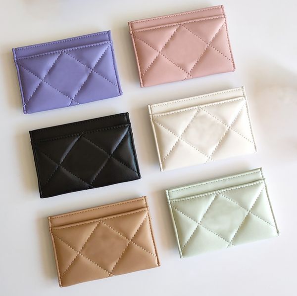 

luxury c fashion designer women card holders classic pattern caviar lambskin wholesale big relief hardwaresmall mini wallet pure color pebbl, Brown;gray