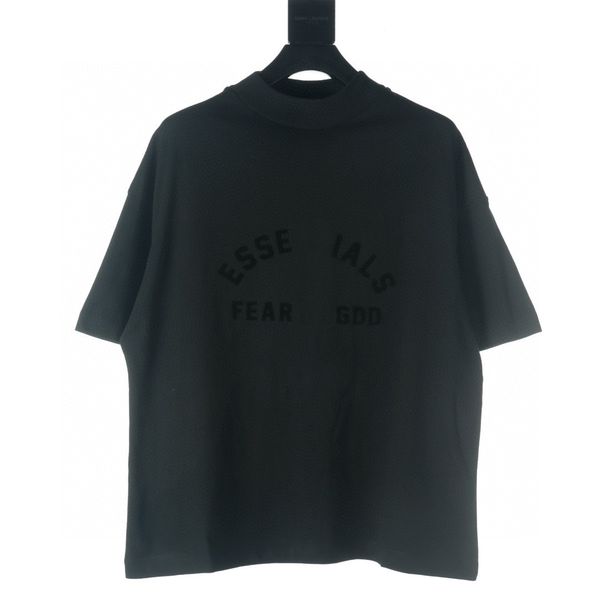 

men's plus tees & polos round neck embroidered and printed polar style summer wear with street pure cotton m set shorts tshirt 32fw, Black;brown