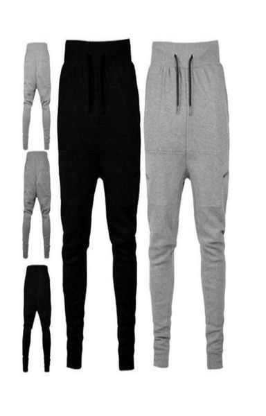 

new fashion men039s sports pants spring and autumn leisure plus size harlan feet drawers drawstring slim trousers whole customi4633423, Black