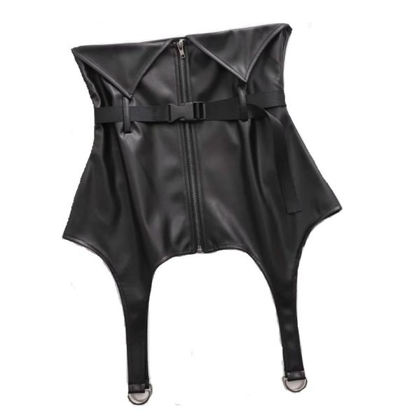 

summer women chic design black pu leather shirt female sleeveless blouse casual lady slim blusas s8965 2104303709583, White