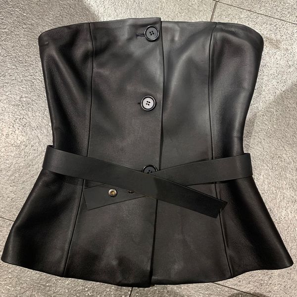 

womens leather faux spring real women genuine bra 230808, Black