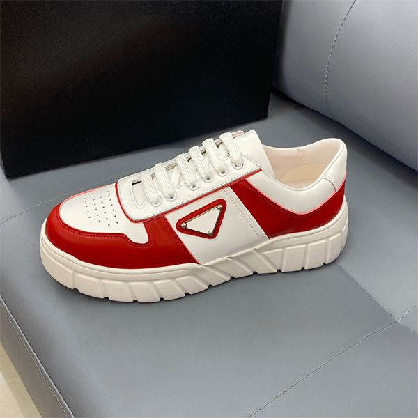 

all build thick sole leather face small white shoes men and women with the same style street sports casual shoes tide non slip wear a variet, Black