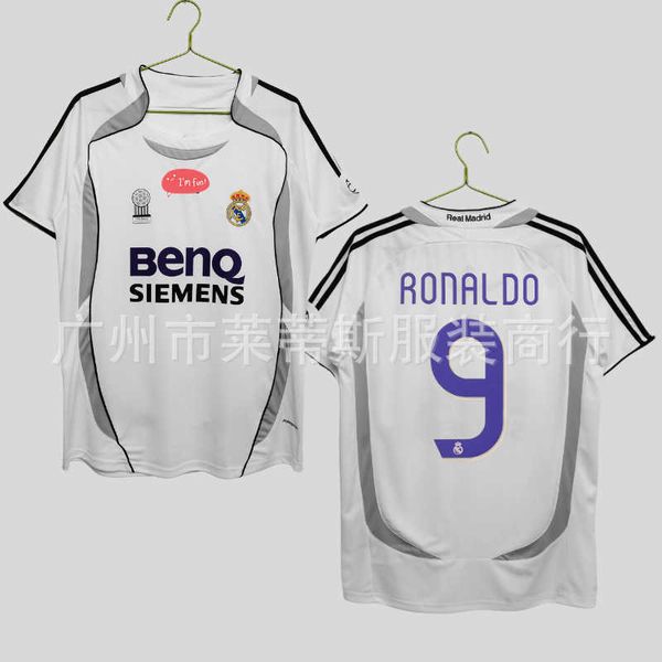 

06-07 real madrid home 7 raul 9 c ronaldo no. 23 beckham replica jersey