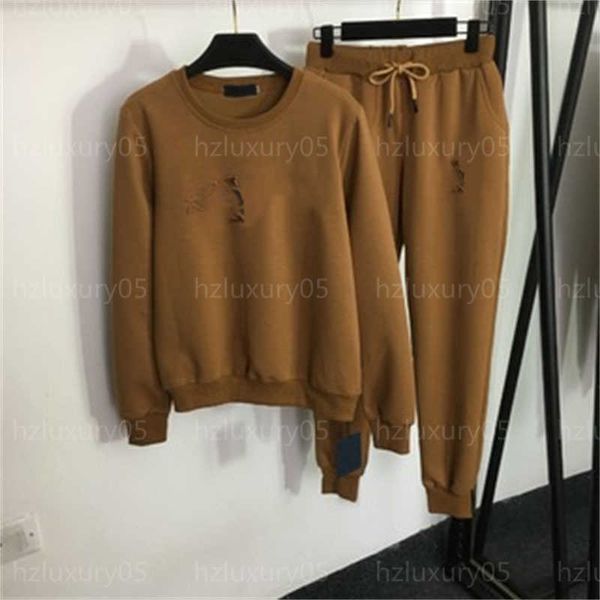 

womens tracksuit designer sweatshirts sweatpants sets joggers sporty and rich letter long sleeve pullover loose pants designers tracksuits 2, Gray