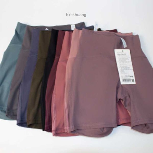 

lu-007 women's sports yoga shorts fitness high waist slim fit fast drying breathable high elastic nylon leggings lulus lemon women&#039