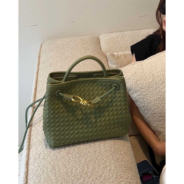 

leather designer andiamo bag botegas purse light skinned with textured cowhide woven bucket niche commuting and leisure carrying crossbody f