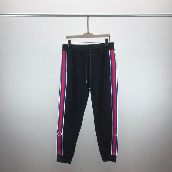 

men's plus size pants oversize sports pants with torn and torn printed embroidered cotton pants t3w2, Black;brown