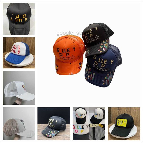 

ball caps 2023 gp graffiti hat casual lettering galleryes curved dept brim baseball cap mens womens letters printing hats8fos, Blue;gray