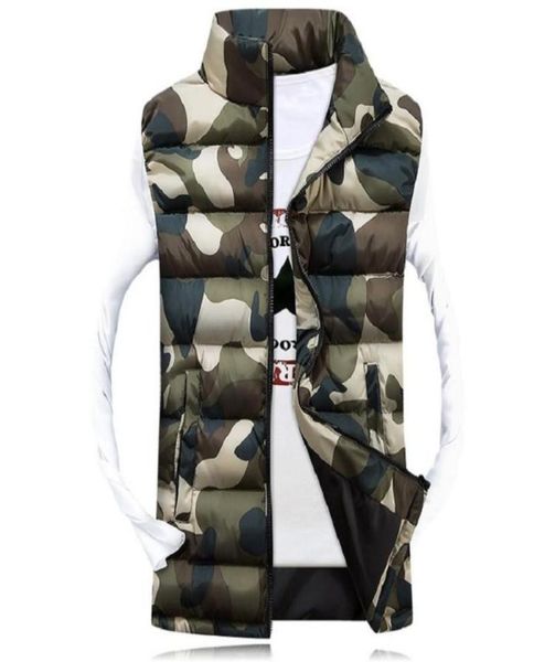 

men039s camouflage vest winter men jacket sleeveless casual male female camo waistcoat slim fit brand clothing sa0317482102, Black;white