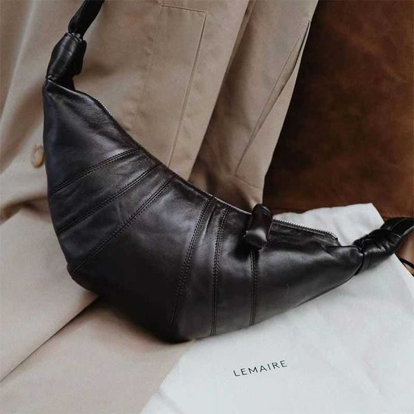 

lemaire bag french small luxury croissant ouyang nana same style sheepskin leather songbao crossbody dumplings