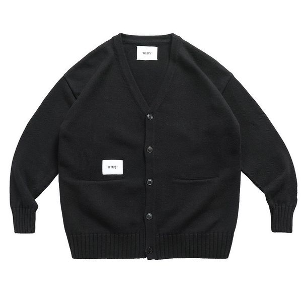 

men's sweaters trend brand wtaps mens autumn winter sweater cardigan mens japanese harajuku style loose casual knitted cardigan sweater, White;black