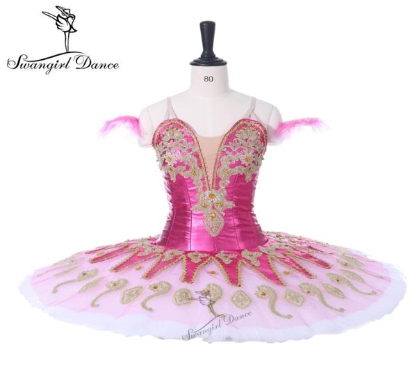 

women paquita dark pink competitons stage costumes tutu for girls professional ballet tutu classical bt9134g6183535, Black;red