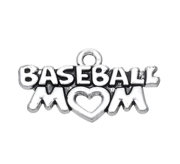 

new fashion easy to diy 20pcs festival gift baseball mom charms jewelry for women jewelry making fit for necklace or4396124, Bronze;silver