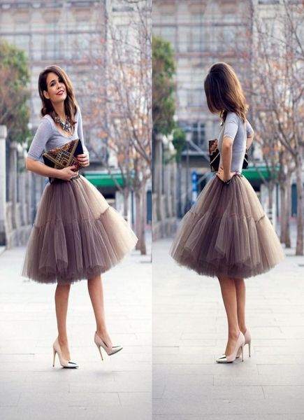 

2015 new arrival soft gauze stylish puffy tulle skirt for women multiple layers custom made ruffles grey short casual dresses4886969, Black