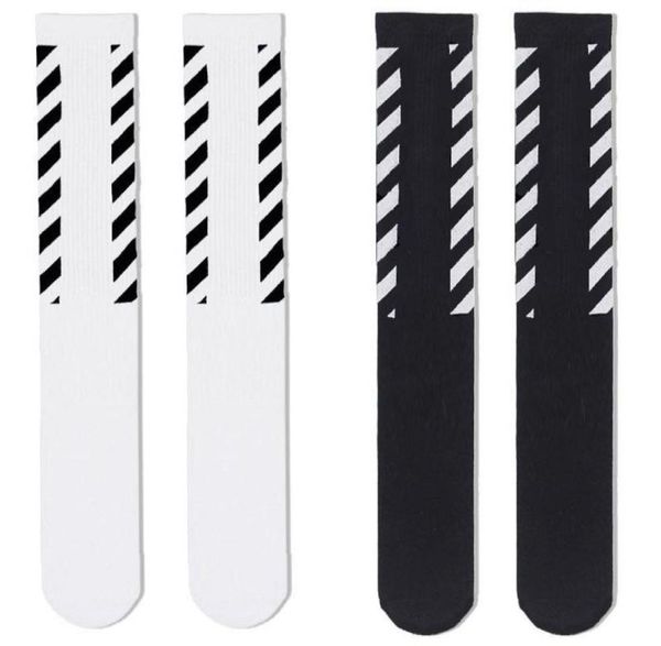 

men039s socks 2021 off harajuku white men hip hop fashion streetwear knee high long skateboard basketball outdoor sports4368737, Black