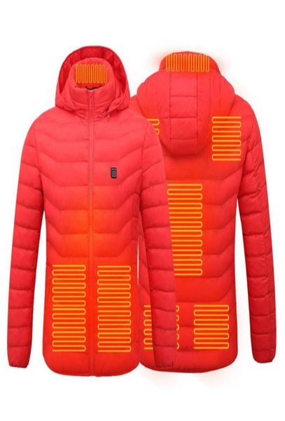 

ebaihui 2021 heated jackets down cotton warm winter men women cothing usb electric heating hooded jacket thermal coat fast ship as3384017, Black;brown