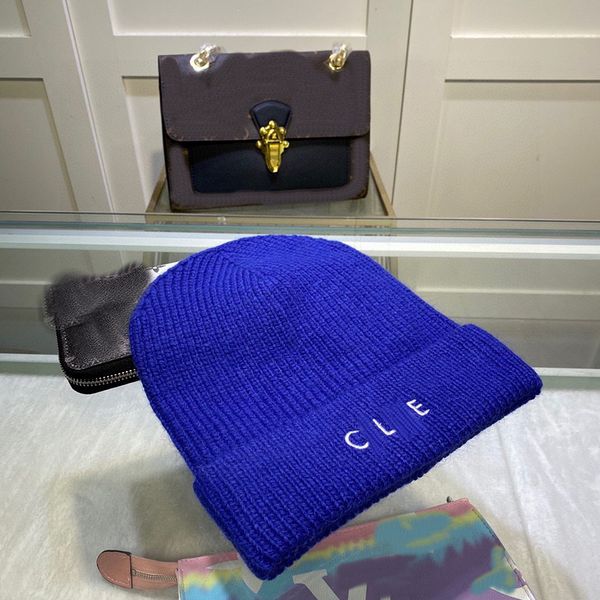 

23s new adults thick warm winter hat for women soft stretch cable knitted pom poms beanies hats womens skullies beanies girl ski cap beanie, Blue;gray