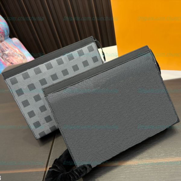 

fashion style pochette voyage wallet briefcase luxury designers louiseits black old flower viutonit men clutch bags cosmetic bags women m616