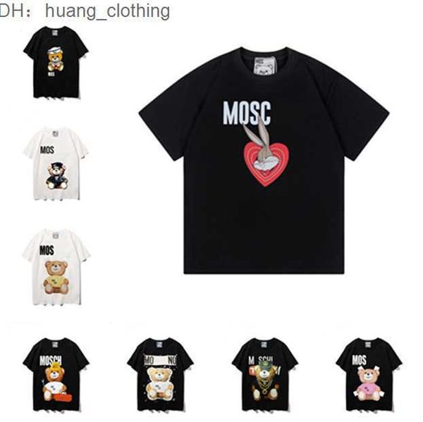 

sunmmer womens mens designers fashion letter short lady luxurys casual clothes t-shirts clothing moschino y8at, White