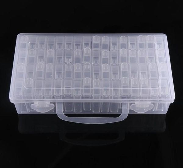 

diamond painting accessories 64 grid container box diy diamond embroidery mosaic tools bead transparent plastic drill storage768558870100, Black
