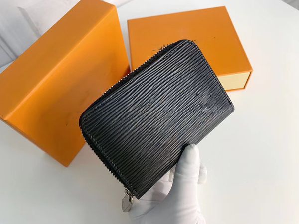 

designer short wallet woman purse discount original box card holder ladies handbag zero wallet, Red;black