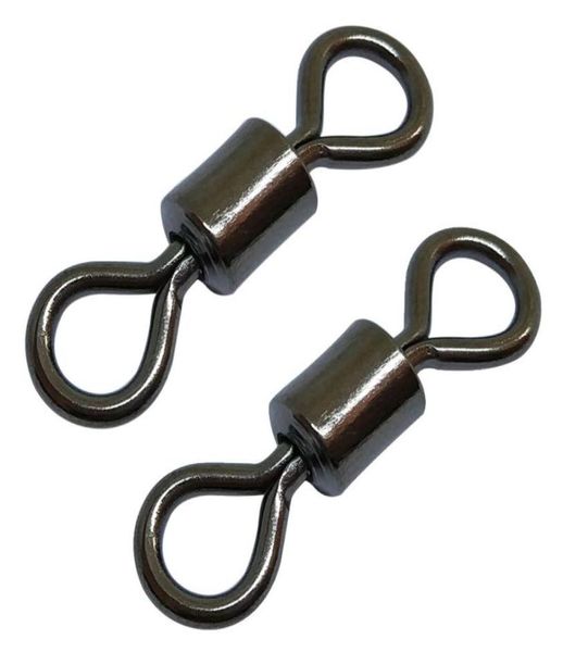 

100 pieces rolling barrel fishing swivel stainless steel 6lb to 730 lb2891150