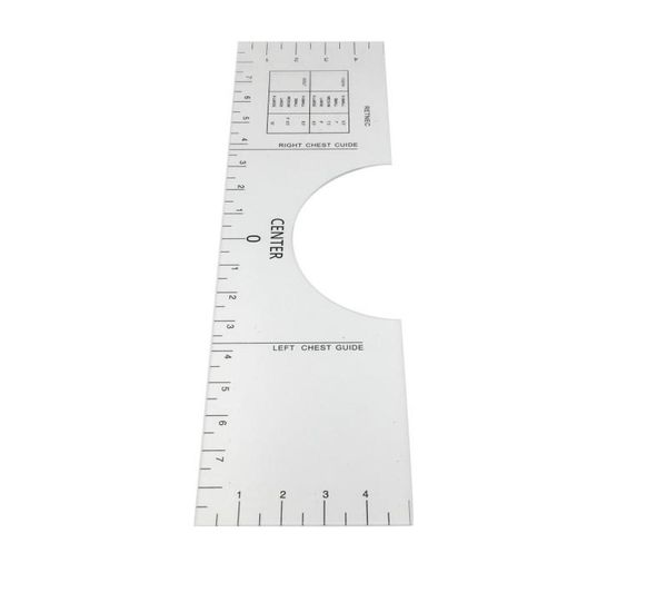 

t shirt alignment tool tshirt placement graphic guide tough uv printed easy to carry two size acrylic tshirt ruler4756529, Black