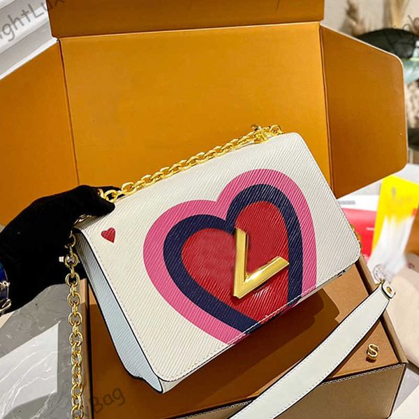 

twist denim handbag designer bags crossbody for women shoulder bag purses 23cm square messenger flap wallet 230816