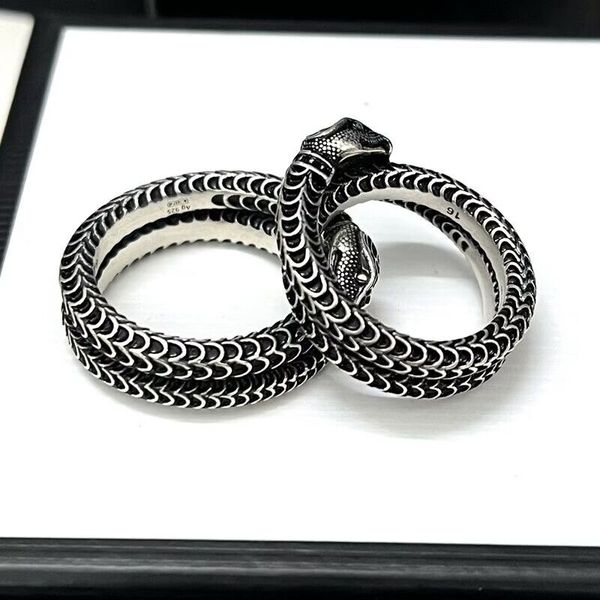 

fashion jewelry lovers ring snake ring band men and women rings, Silver