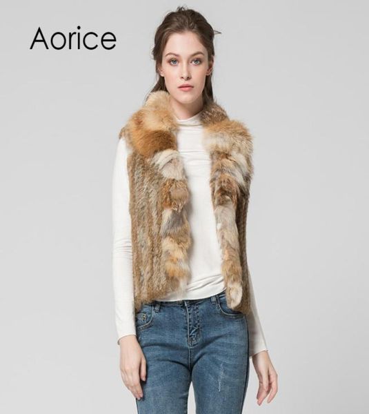 

pudi vt7007 brand new winter genuine fur vest classical knitted vest gilet9859902, Black