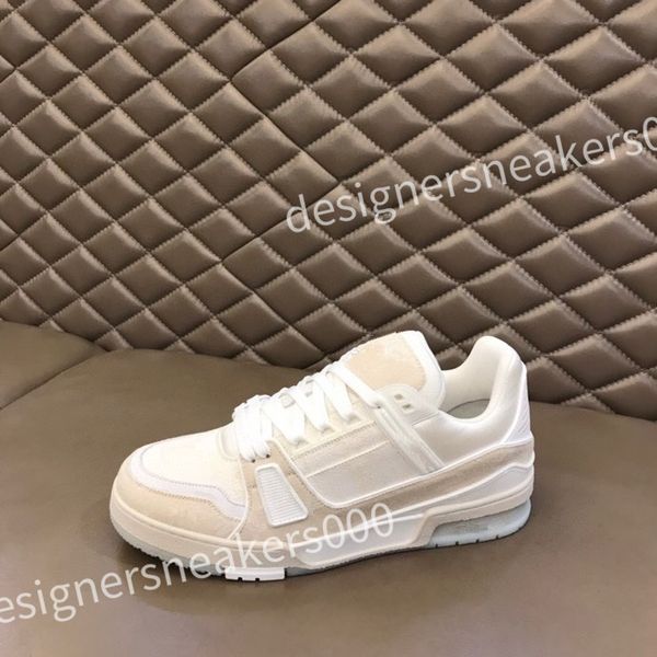 

new luxury sneaker black white casual shoes bicolor calf leather shoes rubber outsole mens designers sneakers rd0803