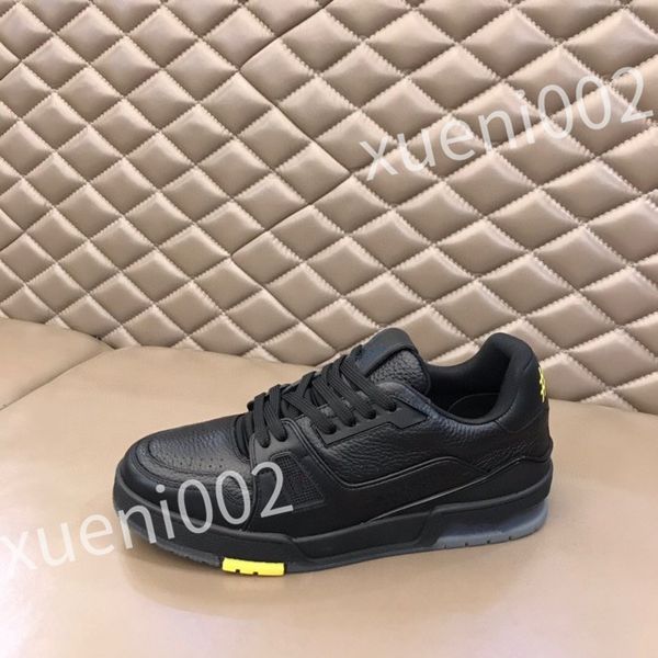 

luxurys beverly shoes black embossed grained calf leather classics sneakers lightweight outsole mens youth fashion shoe rd0804