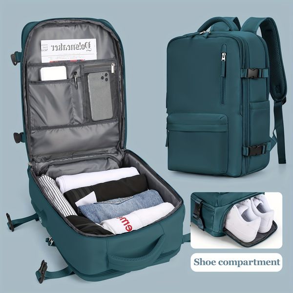 

school bags travel backpack carry on personal item bag for flight approved 35l hand luggage suitcase waterproof weekender men women 230807
