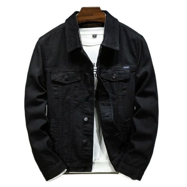 

mens jackets fashion denim jacket clothing white black casual outdoor street wear lapel solid 230808, Black;brown