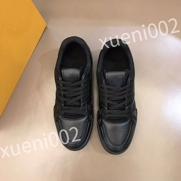 

luxurys beverly shoes black embossed grained calf leather classics sneakers lightweight outsole mens youth fashion shoe rd0804