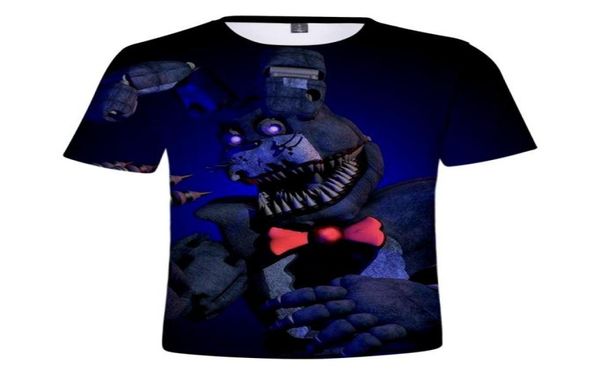 

3d five night at freddy printed t shirt men women boys girls fnaf short sleeve kids tshirt anime tshirt children clothes5483127, White;black