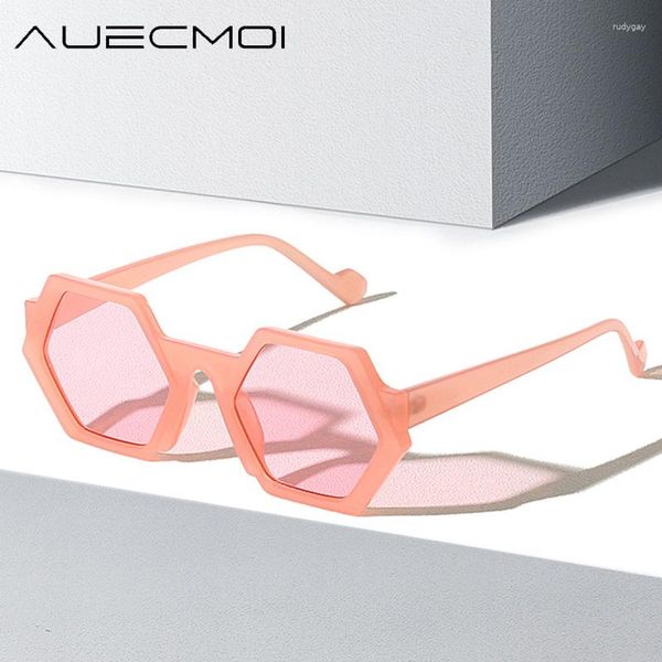 

sunglasses designer polygon women for men 2023 trendy pink sun glasses fashion vintage eyeglasses punk shades uv40055, White;black
