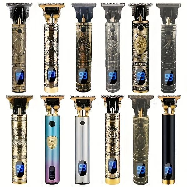 

upgrade your grooming routine with the lcd vintage t9 hair trimmer machine