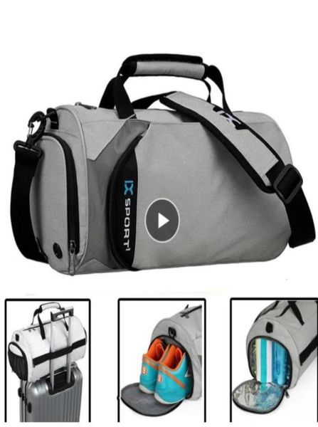 

men gym bags for fitness training outdoor travel sport bag multifunction dry wet separation sac de29510956001906