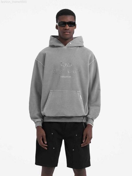 

mens hoodie designers hoodies for men women embroidered hooded washable sweater loose high street trendy clothing, Black