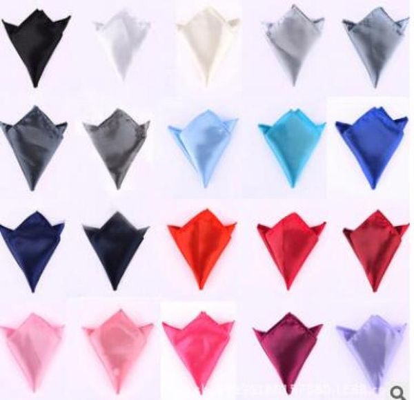 

cravat for men suits pocket towels solid color handkerchiefs small square wedding banquet tie 2932900, Red;black