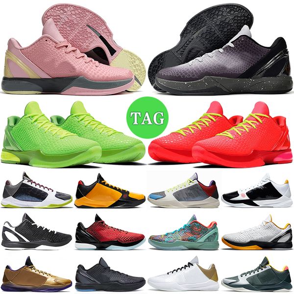 

6 mamba basketball shoes protro mambacita grinch think pink 5 alternate bruce lee del sol big stage dark knight laker men mens outdoor train