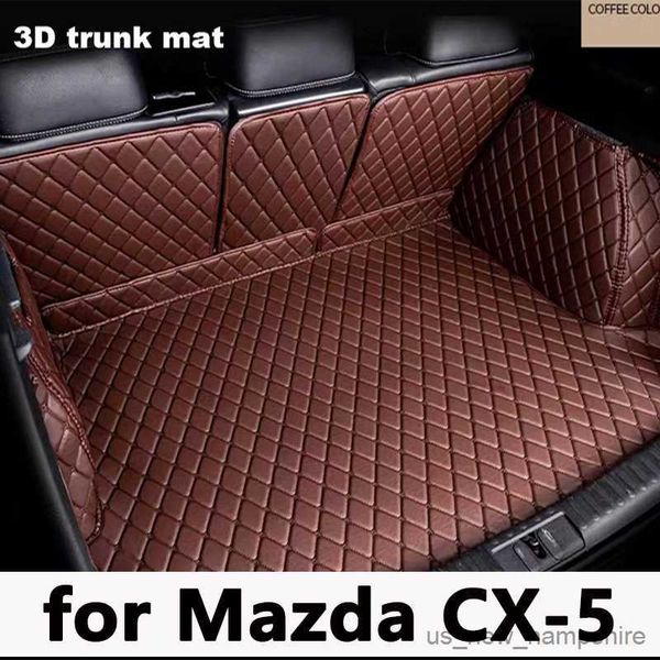 

trunk mat tikar mobil untuk mazda cx-5 cx5 kf 2017 ~ 2023 jendela bagasi interior aksesori mobil bantalan pelindung tahan air r230808