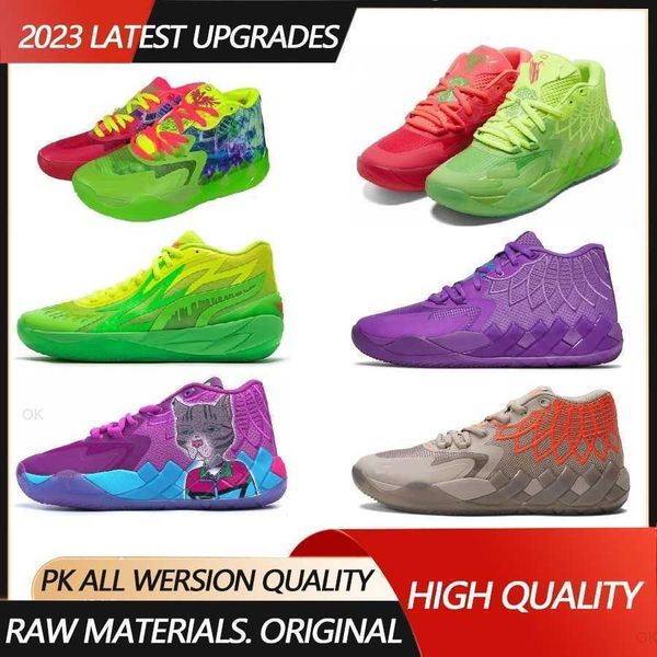 

2023 mens lamelo ball mb 01 basketball shoes melo red green purple black blue bred grey queen city buzz galaxy what the sneakers melos mb 2