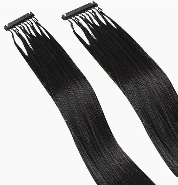

6d remy human hair extension cuticle aligned clip in extensions can be restyled dyed bleached natural color sliky straight1549406, Black;brown