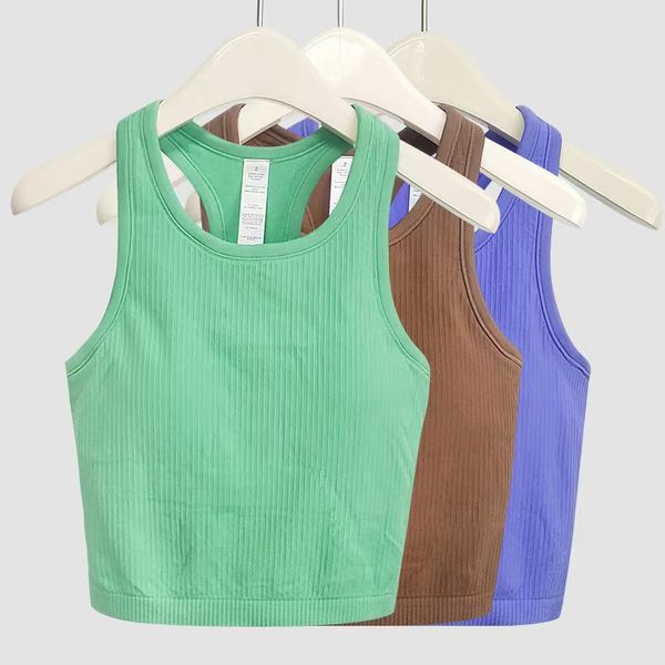 

lu ebb tank sports bra stretchy workout gym yoga bras women naked feel buttery soft athletic fitness training, White