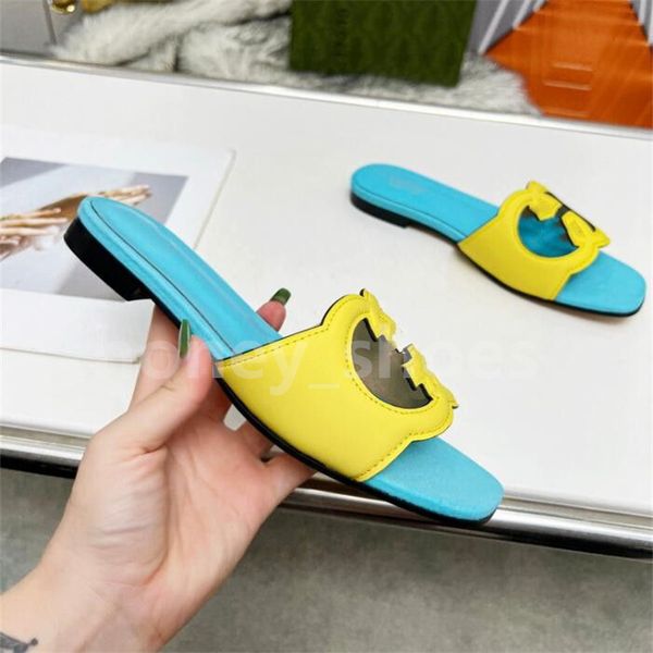 

designer sandals g-slipper slipper slide women's interlocking cut-out shoes lady flip flops slip on beach slide flat casual walking fas, White;red