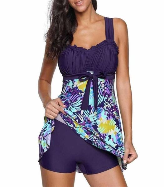 

plus size swimdress for women tummy control swimsuit with boy shorts slimming swimming suit bathing suit large size swimwear y20039603993, White;black