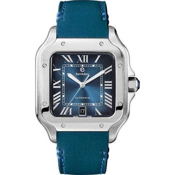 

designer santos watch automatic movement watches g8m1 sapphire mirror date uhr montre carter with box perfect gift prx relojo homme, Slivery;golden